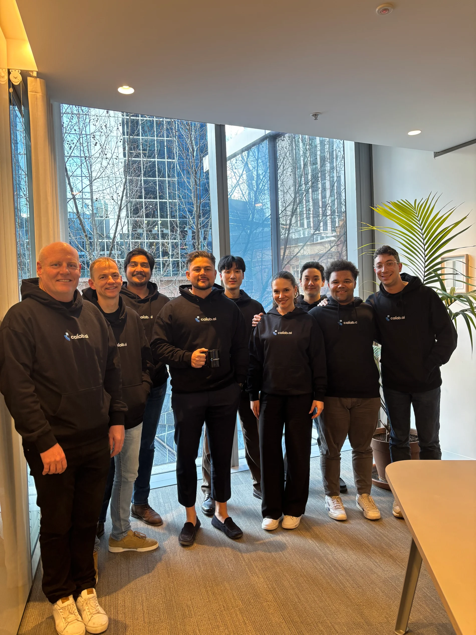 The Calab.ai team together in the Melbourne office